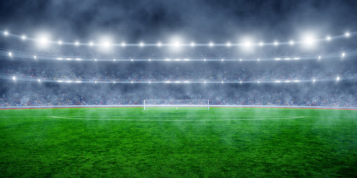 soccer stadium with illumination