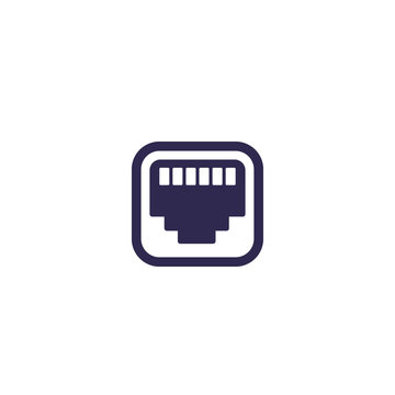 Ethernet Port Icon