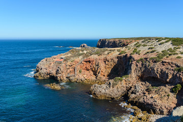 Cliffs near Carrapateira, Bordeira, Atlantic coast, Portugal