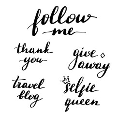 Lettering for social networks. 