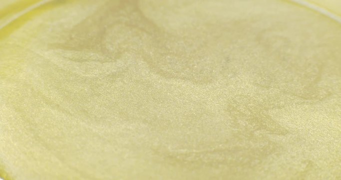 Crypto currency Gold Bitcoin - BTC - Bit Coin in gold paints. 4K. Macro.
