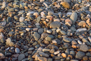 Pebbles on the sea shore