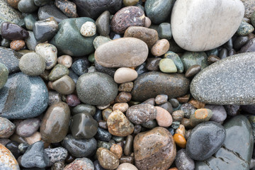 A close-up of pebbles