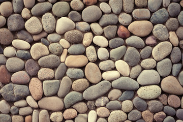 An abstract background of sea pebbles