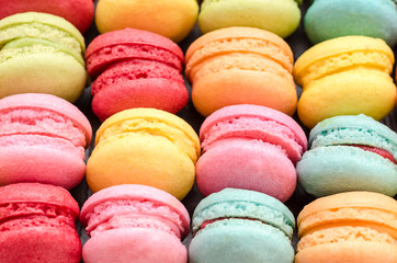 colorful macaroons 