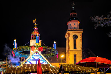 Fototapeta premium Frankfurt christmas market, Hessen, Europe