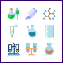 9 toxic icon. Vector illustration toxic set. exhaust pipe and poison icons for toxic works