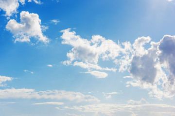 Blue sky and white clouds