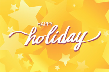 Happy Holiday illustration vector