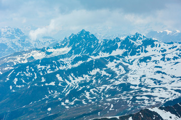 View from Alps Karlesjoch mountain