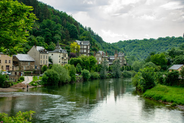 Fototapeta na wymiar Chateaux on the river