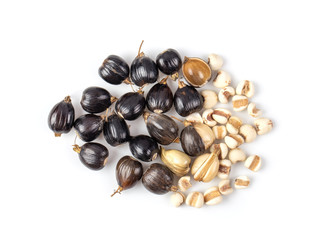 jobs tears isolated on white background. top view