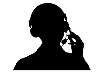 Vector Icons. Sign, telephone operator.