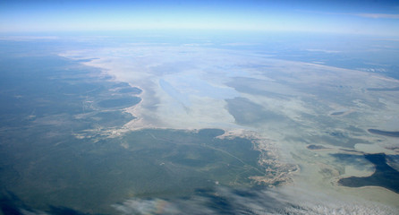 Etoscha, Namibia, Luftbild