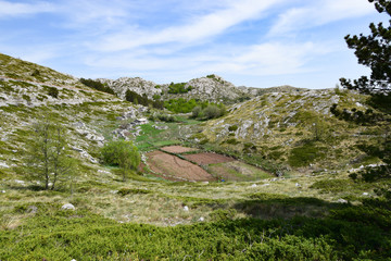 Biokovo  is the second-highest mountain range in Croatia, lalong the Dalmatian coast of the Adriatic Sea.