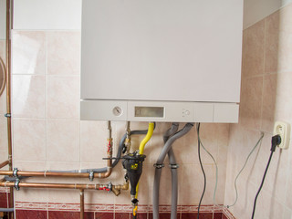 New gas condens boiler for heating and hot water