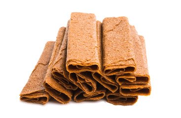 crunchy biscuit isolated