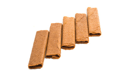 crunchy biscuit isolated