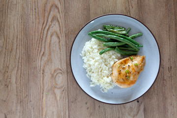 Baked Chicken and Green Beans