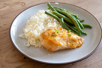 Baked Chicken and Green Beans