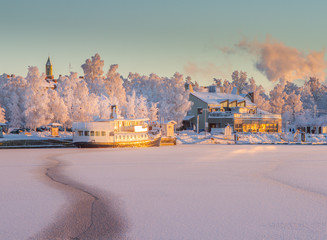 Winter in Östersund Sweden