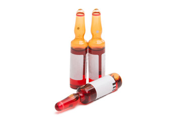 ampoules isolated