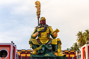 Guan yu Chinese' s god of honesty, Landmark at Koh Samui,Surat Thani,Thailand