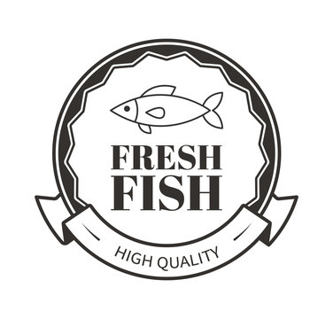 Fresh Fish of High Quality, Restaurant Menu Logo