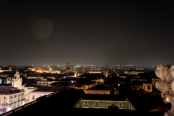 Rooftops of Catania at night