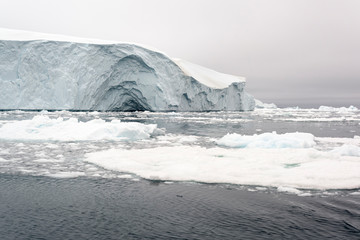 Arctic Iceberg on Arctic Ocean in Greenland