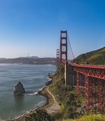 America, California, April 2018, The Golden Gate Bridge.