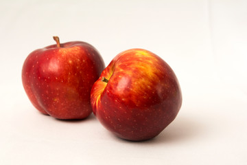 apples on white background