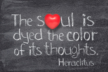soul is dyed Heraclitus