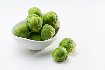 Coles de bruselas frescas