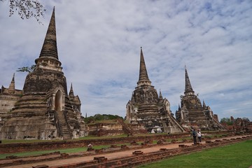Fototapeta premium temple in ayutthaya thailand