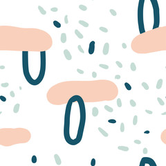 Simple seamless pattern with colorful abstract