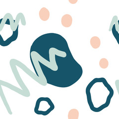 Simple seamless pattern with colorful abstract