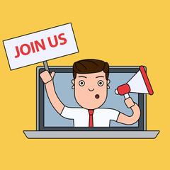 Handwriting text writing We re are Hiring. Concept meaning Advertising Employment Workforce Placement New Job or join recuritment team. Person Showing concept.