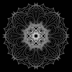 Mandala pattern. Traditional indian mandala. Orient tribal circle sign illustration. Vector illustration.