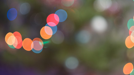Colourful Light Bokeh effect design artwork season greeting Cristmas party festival holiday