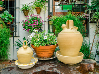 A group of clay jugs (botijos) to maintain fresh water in the south of Spain.