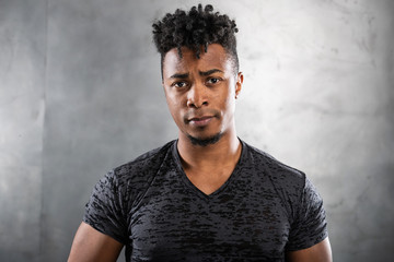 Portrait of handsome young African American Man
