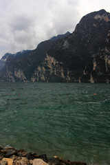 Lake Garda on a cloudy day