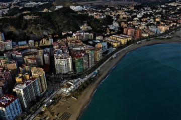 Malaga und Ronda in Spanien aus der Luft