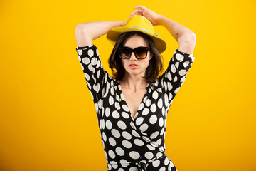 portrait of young woman in hat