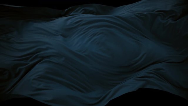 4K Elegant Silk Fluttering in the Wind. 3D CGI Animation.