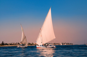 Fototapeta premium Felucken auf dem Nil