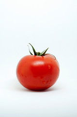fresh tomato isolated on white background