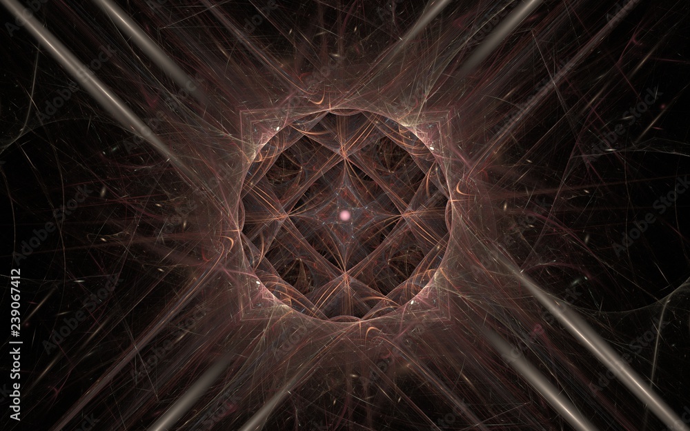 Fototapete digital generated image in the form of abstract geometric shapes of various shades and colors for us