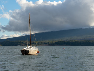 Sailboat in Patagonia